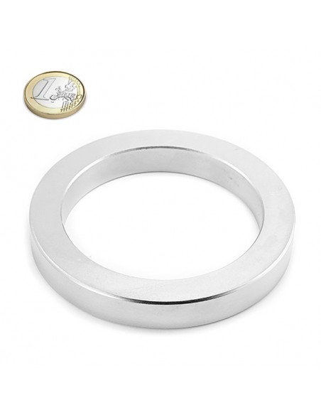 Imán neodimio aro Ø90/68mm 12mm alto