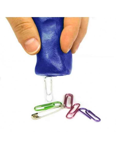 Plastilina magnética color azul - vista clips