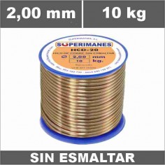 Hilo cobre Ø 2,00 mm 10 kg sin esmaltar