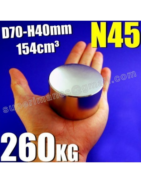 IMÁN NEODIMIO 70x40mm