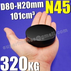 IMÁN NEODIMIO 80x20mm NEGRO