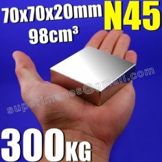 IMÁN NEODIMIO 70x70x20mm 2