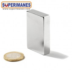 IMÁN NEODIMIO 50x25x10mm LONGITUDINAL