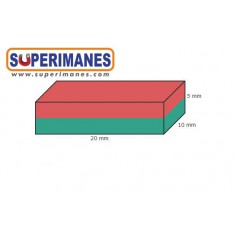 IMÁN NEODIMIO 20x10x5mm 2