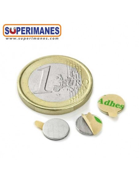 IMÁN NEODIMIO 8x0.75mm ADHESIVO