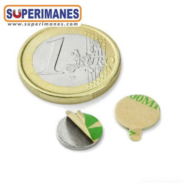IMÁN NEODIMIO 10x1mm ADHESIVO
