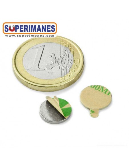 IMÁN NEODIMIO 10x1mm ADHESIVO