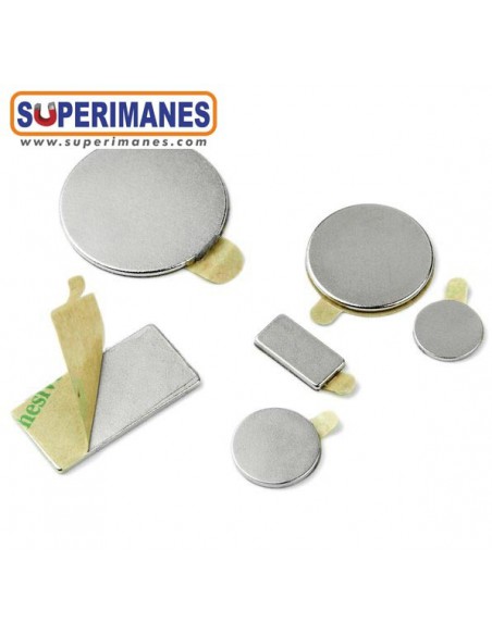 IMÁN NEODIMIO 15x1mm ADHESIVO
