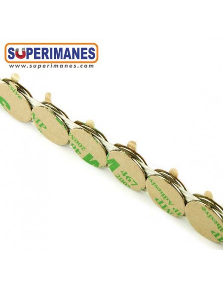 IMÁN NEODIMIO 15x1mm ADHESIVO