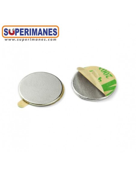 IMÁN NEODIMIO 15x1mm ADHESIVO