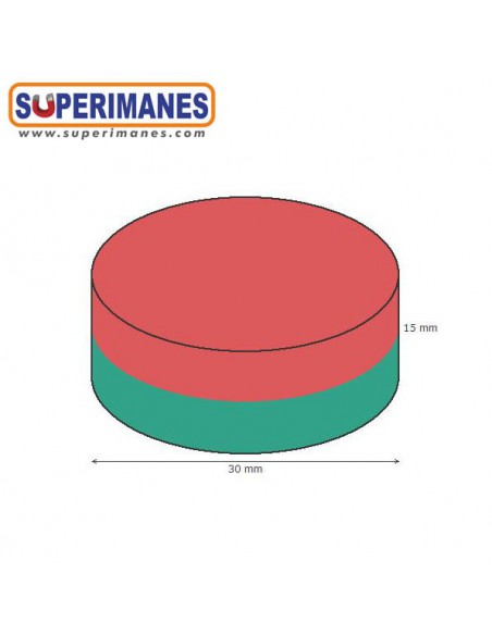 IMÁN FERRITA 30x15mm