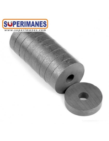 IMÁN FERRITA ARO Ø22/6mm, 5mm alto