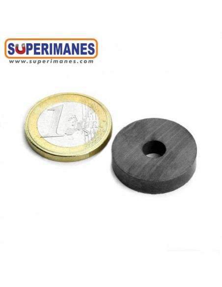 IMÁN FERRITA ARO Ø22/6mm, 5mm alto