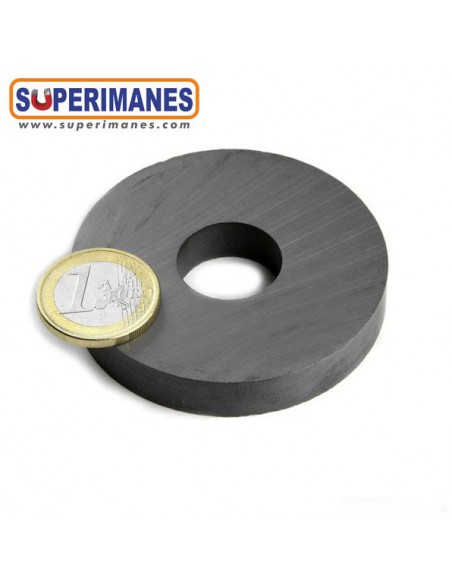 IMÁN FERRITA ARO Ø60/20mm, 10mm alto