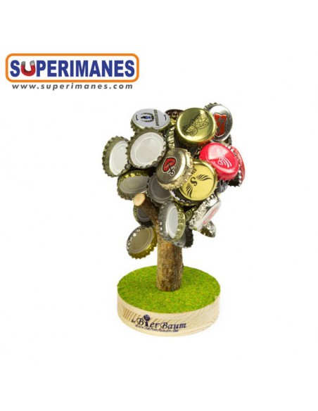 ÁRBOL RECOGECHAPAS CON IMÁN BOLA 