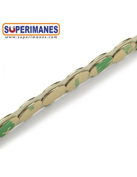 IMÁN NEODIMIO 10x0.6mm ADHESIVO