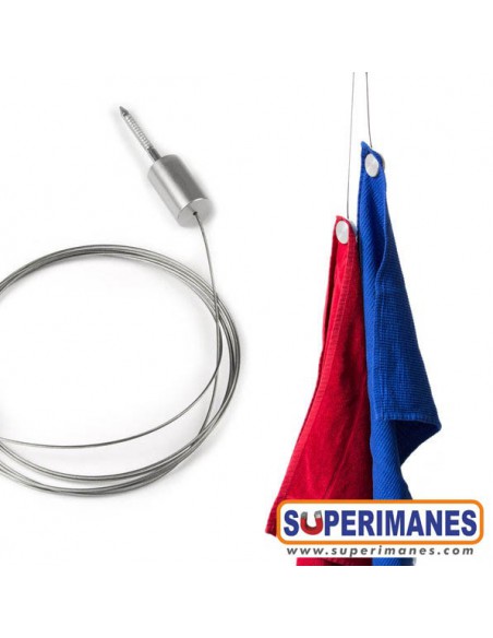 TOALLERO CON FIJACIÓN AL TECHO