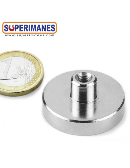 Imán casquillo roscado Ø32mm M5