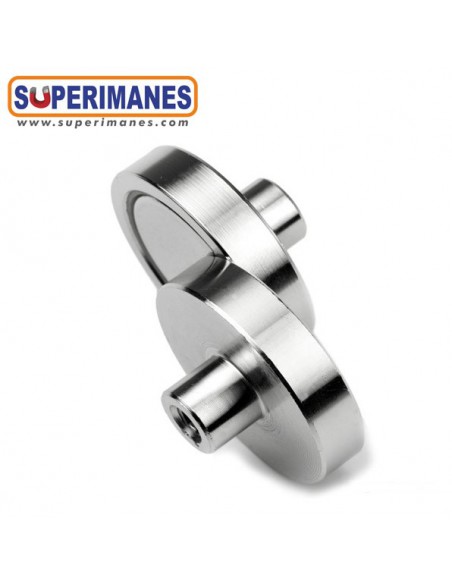 IMÁN CASQUILLO ROSCADO Ø32mm M5