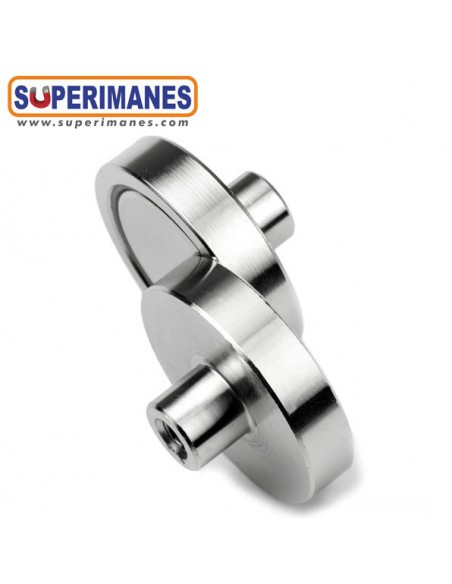 IMÁN CASQUILLO ROSCADO Ø50mm M8