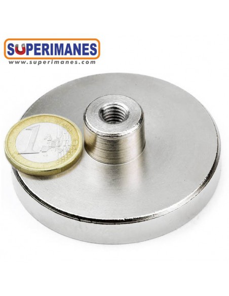 IMÁN CASQUILLO ROSCADO Ø63mm