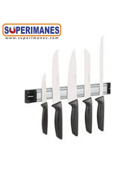 SOPORTE CUCHILLOS GRIS-NEGRO, 45CM