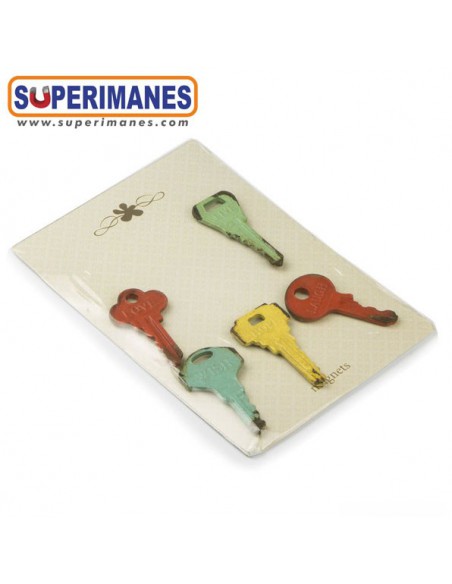 IMANES SILUETA LLAVES VINTAGE SET 5uds.