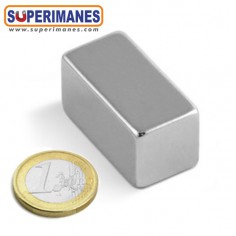 IMÁN NEODIMIO 40x20x20mm LONGITUDINAL