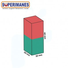 IMÁN NEODIMIO 40x20x20mm LONGITUDINAL 2