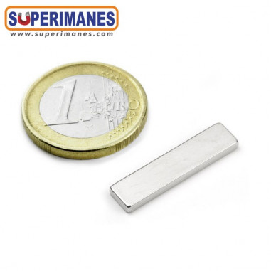 IMÁN NEODIMIO 25x6x2mm 150°C