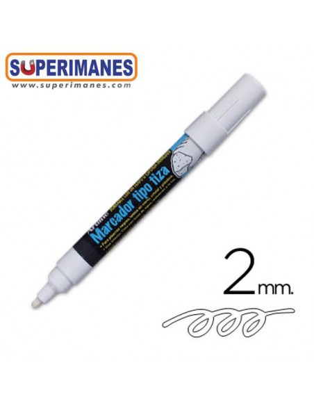 ROTULADOR DE TIZA BLANCO