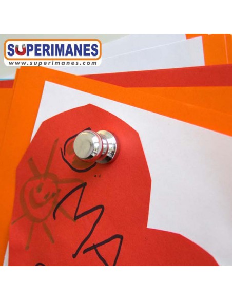 IMÁN MANGO GRANDE PLATEADO