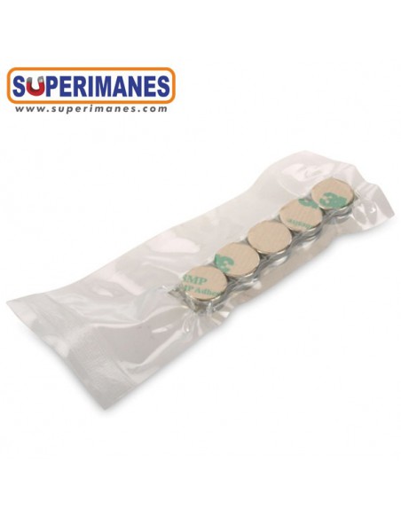 IMÁN NEODIMIO 15x3mm ADHESIVO