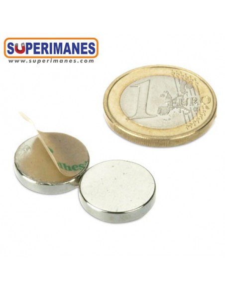 IMÁN NEODIMIO 15x3mm ADHESIVO