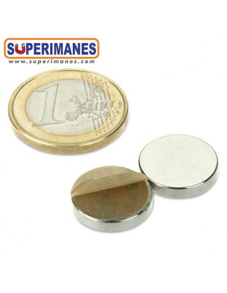 IMÁN NEODIMIO 15x3mm ADHESIVO