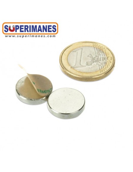 IMÁN NEODIMIO 15x3mm ADHESIVO