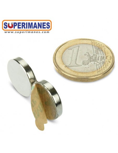 IMÁN NEODIMIO 15x3mm ADHESIVO