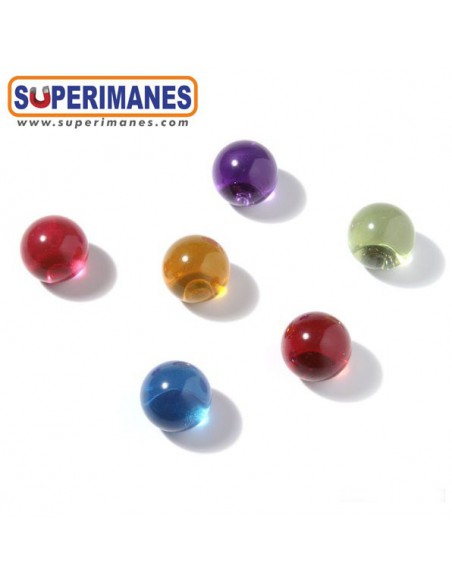 IMANES CANICAS COLORES SET 6uds.