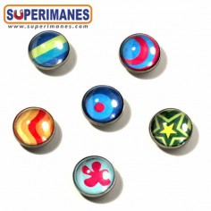 IMANES DECORATIVOS VIDRIO SET 6uds.