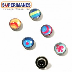 IMANES DECORATIVOS VIDRIO SET 6uds. 2