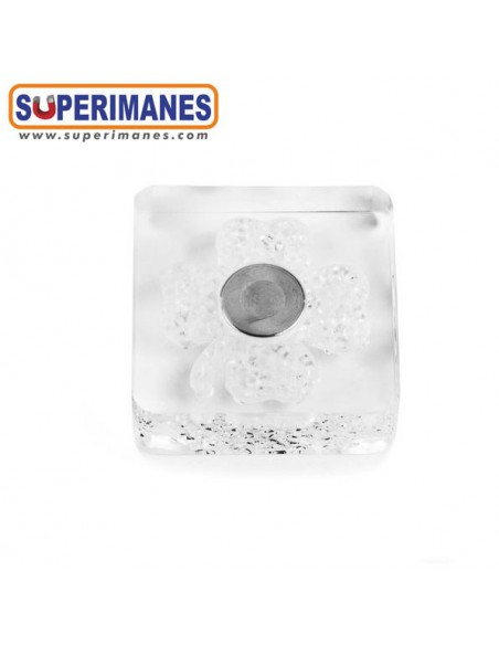 IMÁN DECORATIVO TREBOL SWAROVSKI