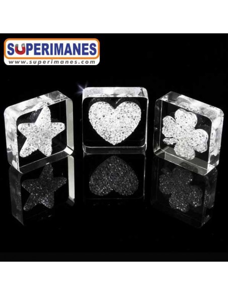 IMÁN DECORATIVO TREBOL SWAROVSKI