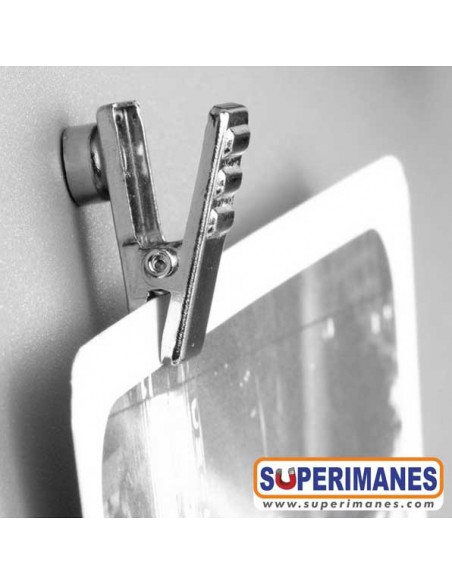 PINZAS MAGNÉTICAS CROMADAS