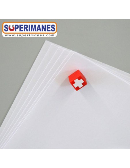 IMANES DECORATIVO ROJO CRUZ BLANCA