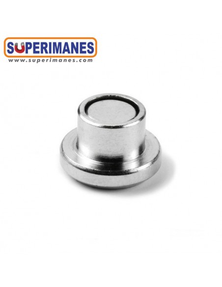 IMAN ACERO CON BORDE Ø 12