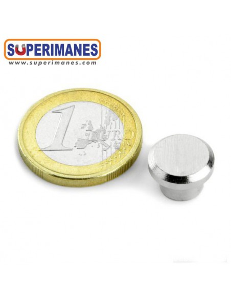 IMAN ACERO CON BORDE Ø 12