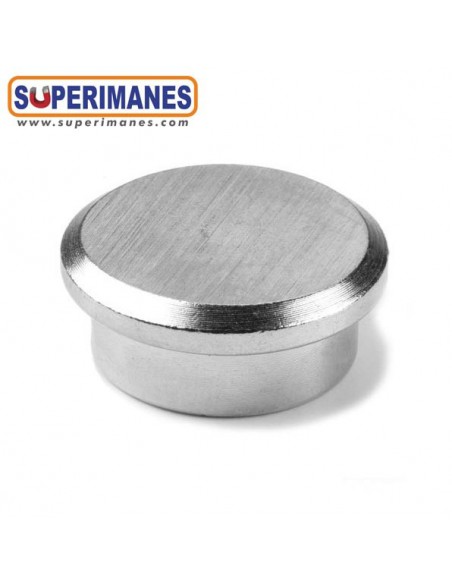 IMAN ACERO CON BORDE Ø 22
