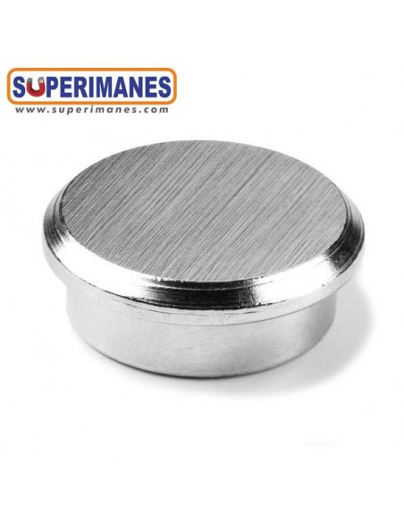 IMAN ACERO CON BORDE Ø 25