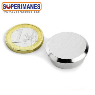 IMAN ACERO CON BORDE Ø 25