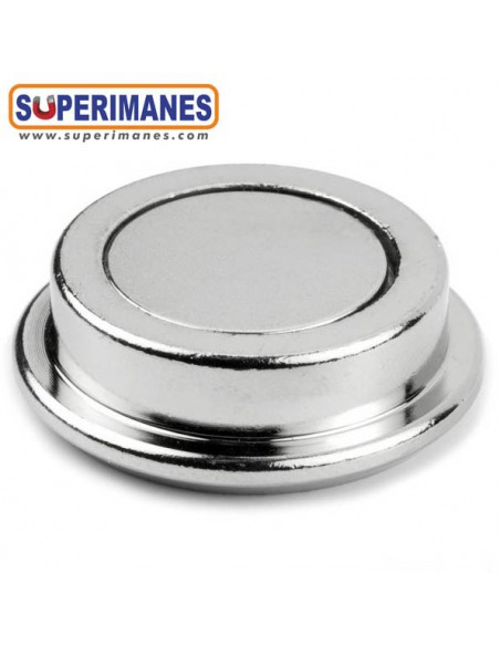 IMAN ACERO CON BORDE Ø 30